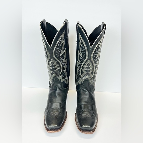 Justin Boots Womens Size 9.5B QUINLAN  BRL440 Black Leather Handcrafted USA - Picture 11 of 11